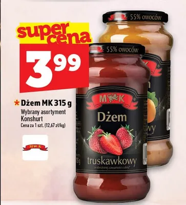 Dżem truskawkowy MK promocja w TOPAZ