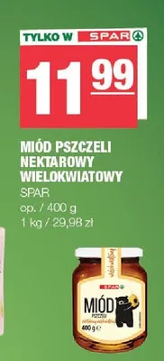 Miód pszczeli nektarowy wielokwiatowy promocja w SPAR