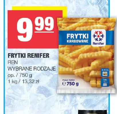 Frytki Renifer promocja w SPAR