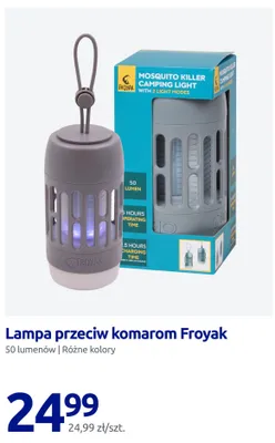 Lampa przeciw komarom Froyak promocja w Action