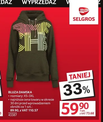 Bluza damska promocja w Selgros