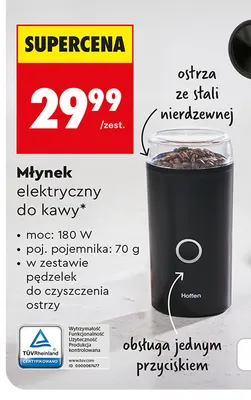 Młynek elektryczny do kawy Hoffen promocja w Biedronka