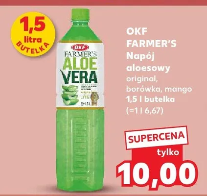 Napój aloesowy original, borówka, mango promocja w Kaufland
