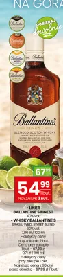 Whisky Ballantine's Sweet Blend promocja w Twój Market