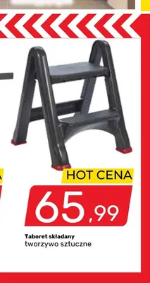 Taboret składany tworzywo sztuczne promocja w Bricomarche
