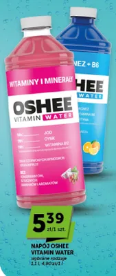 Napój OSHEE Vitamin Water Witaminy i Minerały o smaku czerwonych winogron i dragonfruit promocja w ABC