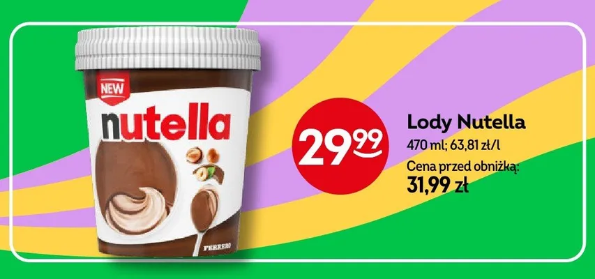 Lody Nutella promocja w Żabka