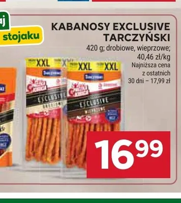 Kabanosy Exclusive Tarczyński promocja w Stokrotka