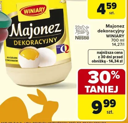 Majonez dekoracyjny promocja w Carrefour