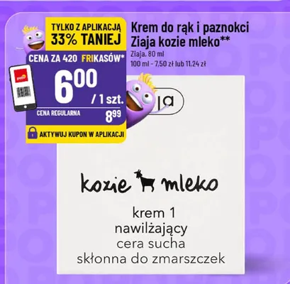 Krem do rąk i paznokci Kozie Mleko promocja w POLOmarket