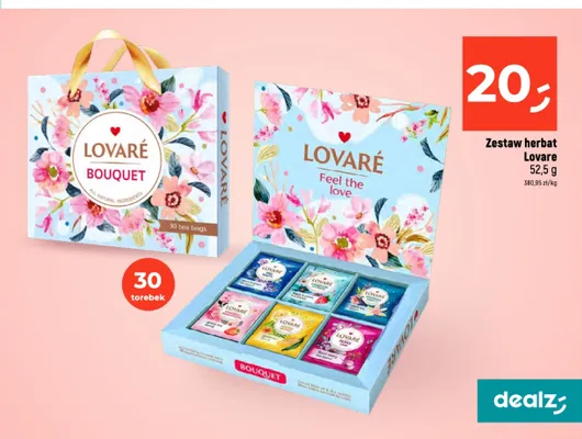 Zestaw herbat Lovare Feel the love promocja w Dealz