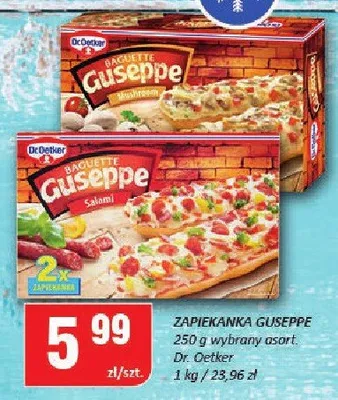 Pizza Giuseppe promocja w Chorten