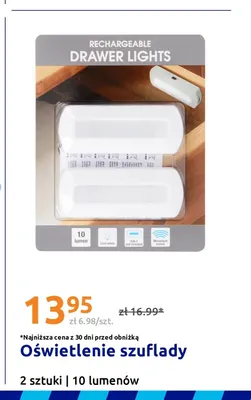 Oświetlenie szuflady Rechargeable Drawer Lights 2-pak promocja w Action
