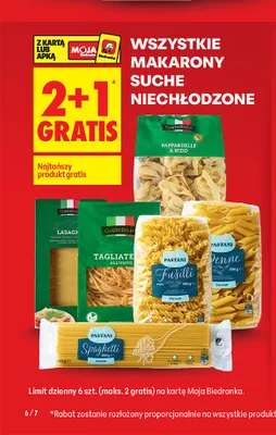 Makaron Penne Pastani promocja w Biedronka