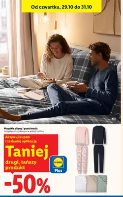 Piżamy i prześcieradła promocja w Lidl