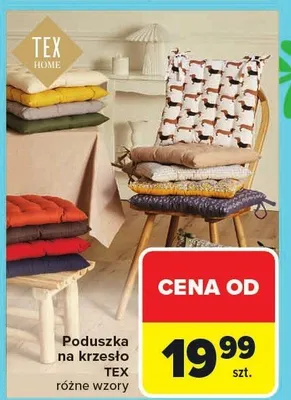 Poduszka na krzesło różne wzory promocja w Carrefour