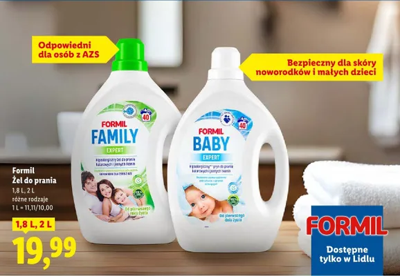 Żel do prania, różne rodzaje promocja w Lidl