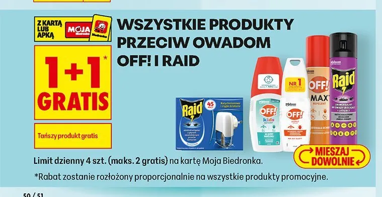 Spray na komary i kleszcze OFF! Kids promocja w Biedronka
