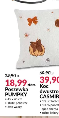 Poszewka Pumpky 45x45 cm promocja w Salony Agata