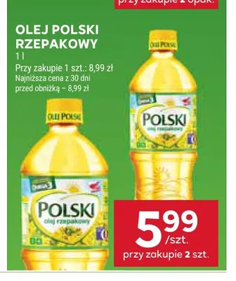 Olej rzepakowy Olej Polski promocja w Stokrotka