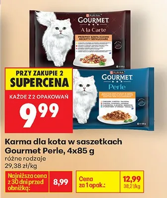 Karma dla kota w saszetkach różne rodzaje promocja w Biedronka