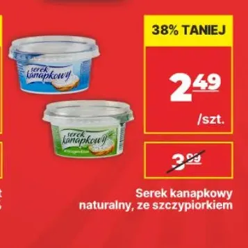 Serek kanapkowy ze szczypiorkiem promocja w API Market