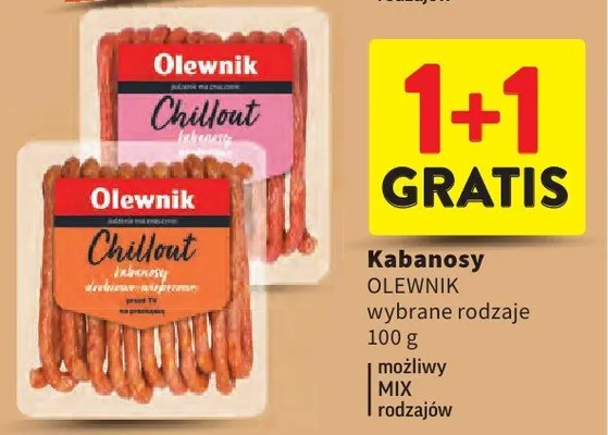 Kabanosy - wybrane rodzaje i możliwy MIX rodzajów promocja w Intermarche