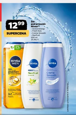 Żel pod prysznic Nivea Creme Smooth promocja w Netto