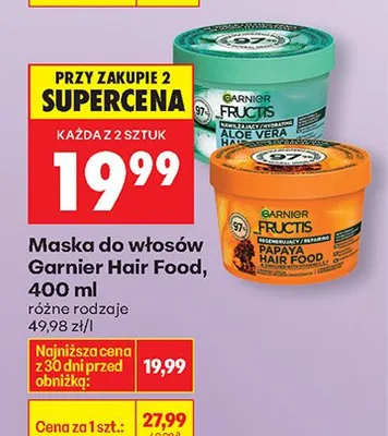 Maska do włosów Hair Food Aloe Vera promocja w Biedronka