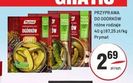 Przyprawa do ogórków kwaszonych Prymat promocja w Sedal