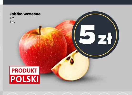 Jabłko wczesne luz polskie promocja w Netto