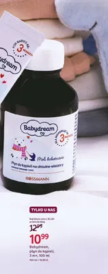 Płyn do kąpieli Babydream 3 m+ promocja w Rossmann