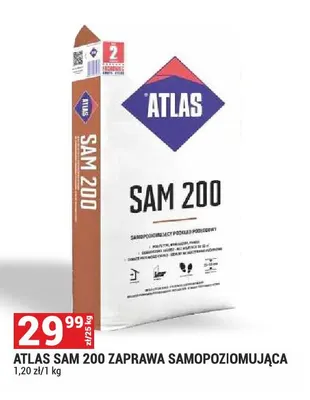 Zaprawa samopoziomująca Atlas Sam 200 promocja w Merkury Market