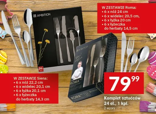 Komplet sztućców 24 el. promocja w Twój Market
