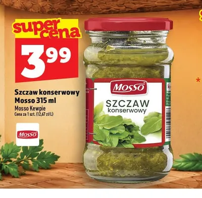 Szczaw konserwowy Mosso promocja w TOPAZ