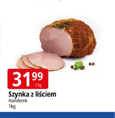 Szynka z liściem Hańderek promocja w Leclerc