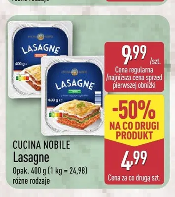 Lasagne CUCINA NOBILE promocja w Aldi
