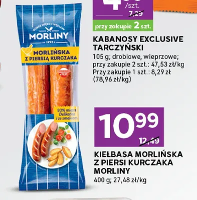 Kabanosy Exclusive drobiowe Tarczyński promocja w Stokrotka