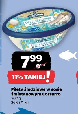 Filety śledziowe w sosie śmietanowym Corsarro promocja w Netto
