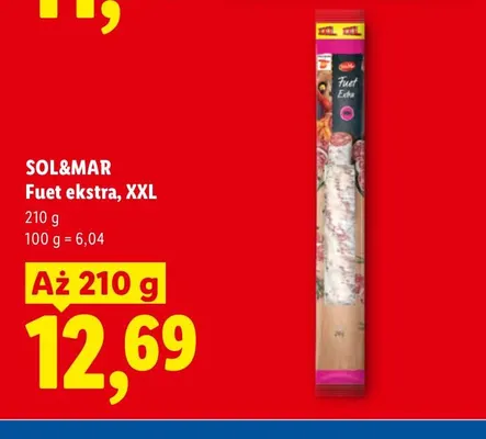 Fuet ekstra XXL Sol & Mar promocja w Lidl