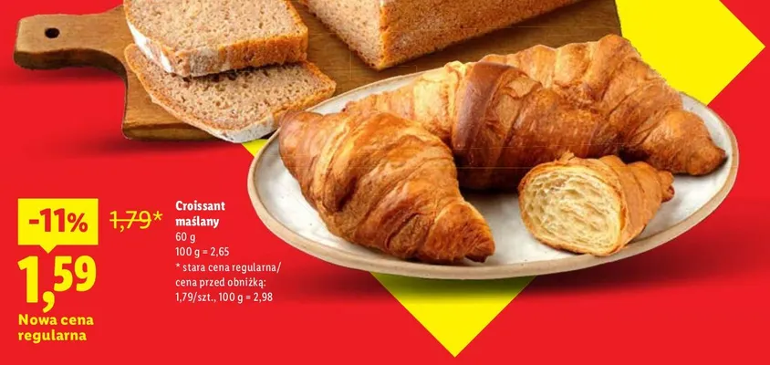 Croissant maślany promocja w Lidl