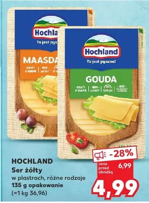Ser żółty w plastrach różne rodzaje promocja w Kaufland