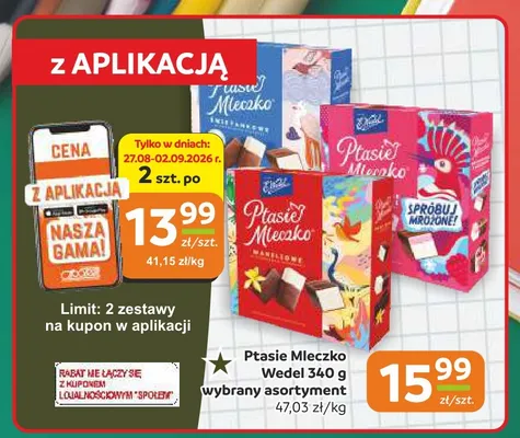 Ptasie Mleczko Wedel promocja w Społem Częstochowa