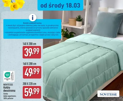 Kołdra dwustronna promocja w Aldi