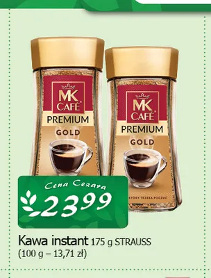 Kawa rozpuszczalna instant MK Café Premium Gold promocja w CEZAR Delikatesy