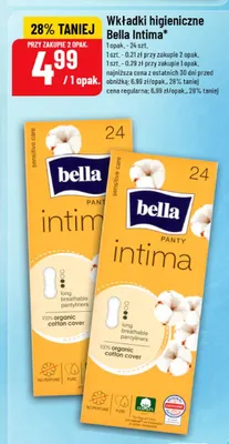 Wkładki higieniczne Bella Intima 24-pak promocja w POLOmarket