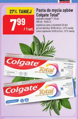 Pasta do zębow Colgate advanced white promocja w POLOmarket