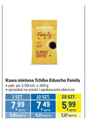 Kawa mielona Tchibo Eduscho Family promocja w Makro