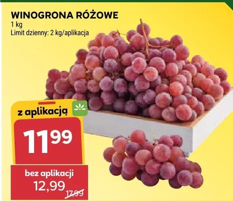 Winogrona różowe promocja w Stokrotka