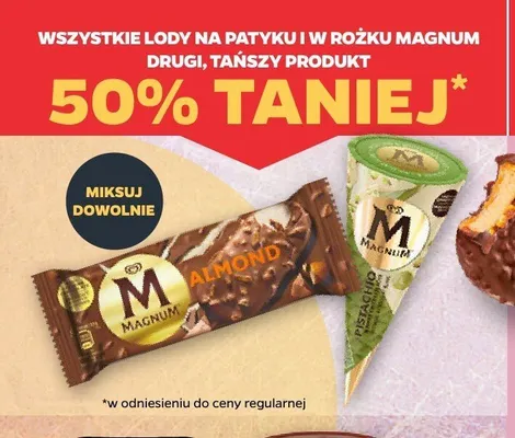 Lody w rożku Magnum Pistachio promocja w Netto